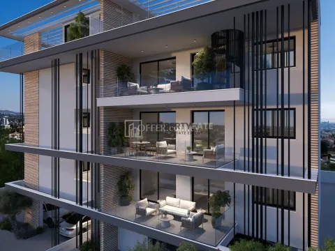 Under-Construction 1 Bedroom Penthouse Apartment with Roof-Garden in Ypsonas
