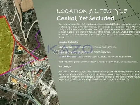 Large Kalavasos Building Plot for Sale 2467m2 - 4