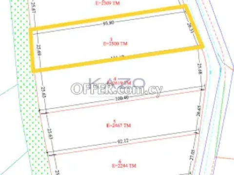 Large Kalavasos Building Plot 2500 m2 For Sale - 2