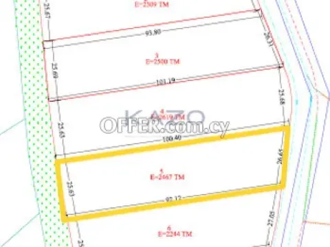 Large Kalavasos Building Plot for Sale 2467m2 - 2