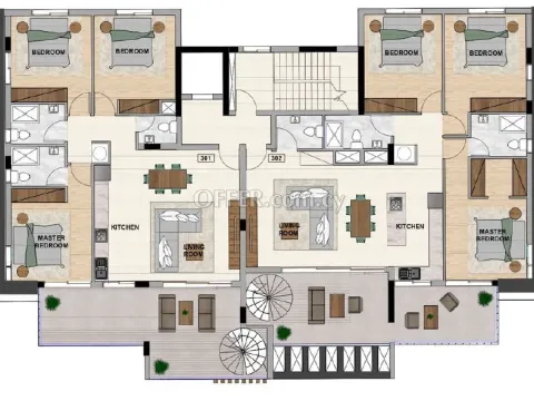Apartment (Penthouse) in Kapsalos, Limassol for Sale - 2