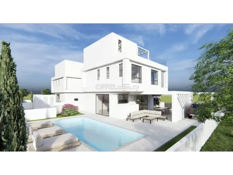 Brand New Four Bedroom Villas with Private Pool and Roof Garden for Sale in Pernera Ammochostos - Main Photo