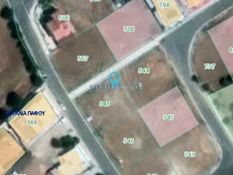 596m2 Residential Plot For Sale Kouklia Paphos - Main Photo