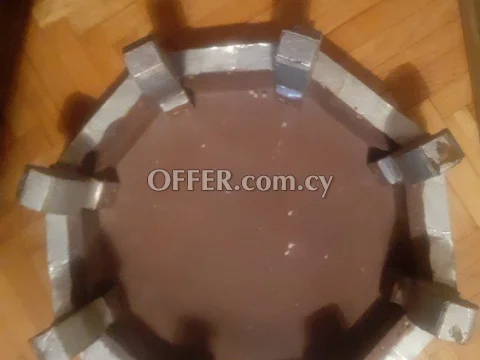 Arabic metallic silver coffe table - 6
