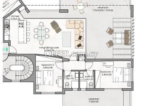 Apartment (Penthouse) in Konia, Paphos for Sale - Main Photo