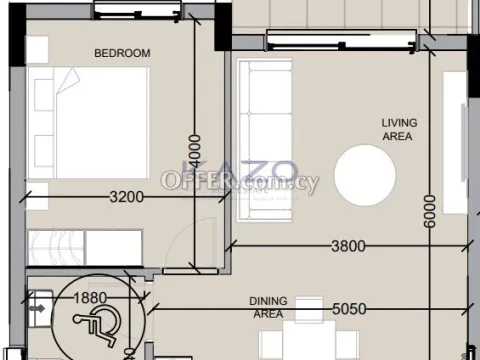 Modern One Bedroom Apartment in Resort like Green Asomatos Area - 10