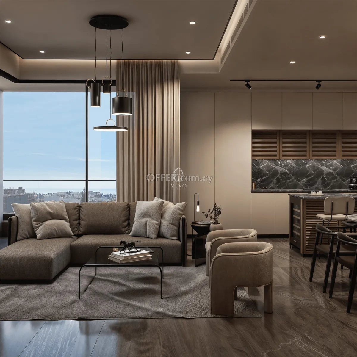 THREE BEDROOM PENTHOUSE WITH ROOF GARDEN IN LINOPETRA - LIMASSOL - 4