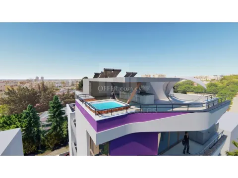 Whole floor penthouse with private pool in Agios Athanasios area near Dasoudi beach - Main Photo