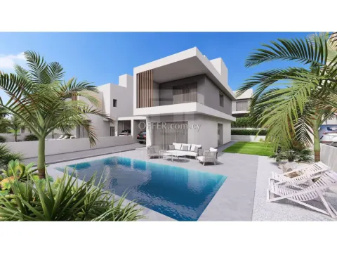 Brand new three bedroom house with roof garden on the sea front area in Zygi Larnaca - Main Photo