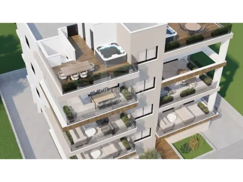 Brand New Modern Two plus One Bedroom Apartment with Roof Garden for Sale in Aradippou Larnaca - Main Photo
