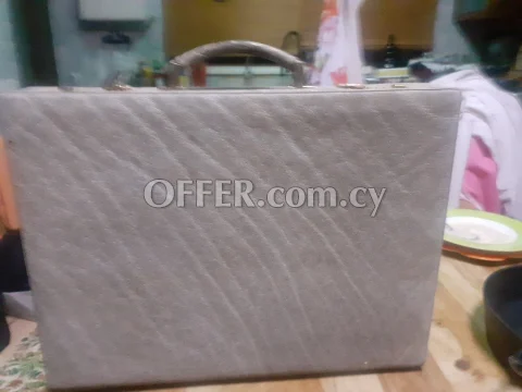 Elephant leather briefcase - 8