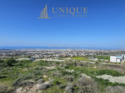 Prime Sea View Building Plot for Sale in Konia Paphos 1,166 m² - Main Photo
