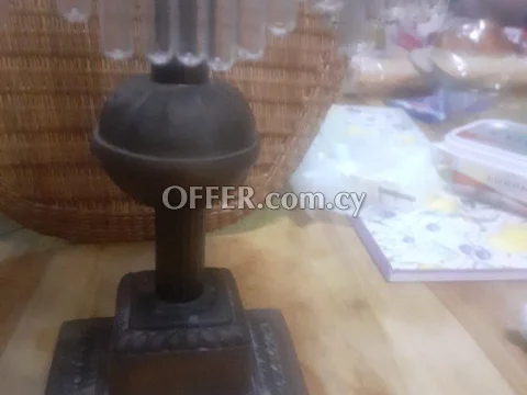 Vintage bronze lamp - 2