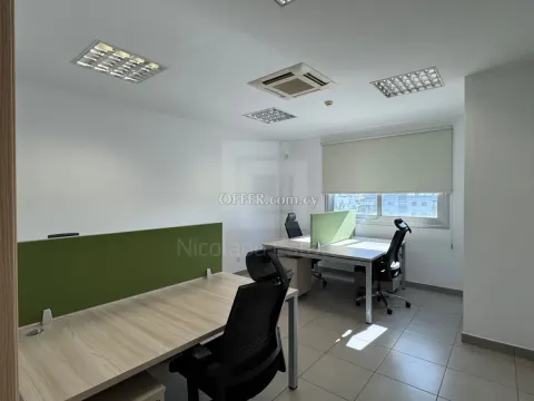Whole 4th floor penthouse Office for rent in a modern building in Strovolos - 4