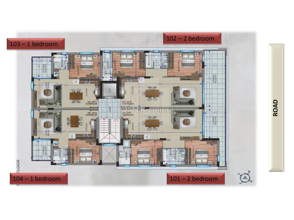 Brand New One Bedroom Apartments for Sale in Oroklini Larnaca - 4