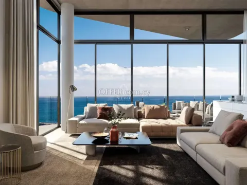 KEY READY THREE BEDROOM PENTHOUSE JUST 2 MIN FROM THE BEACH IN LARNACA
