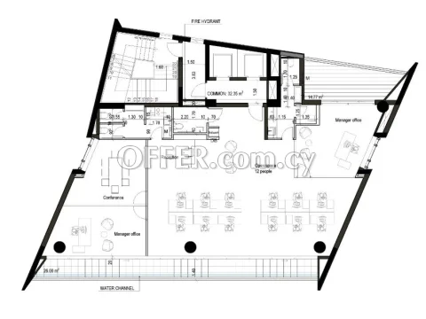 Commercial class A office building 1367 sqm with underground 23 parking places - 3