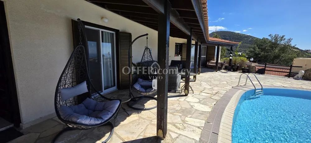 STUNNING 3-BEDROOM BUNGALOW WITH POOL & SEA VIEW IN TALA (KAMARES) - 2