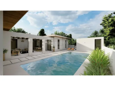 Modern Ground Floor 4 Bedroom House with Basement and Swimming Pool for Sale in Latsia Nicosia - Main Photo