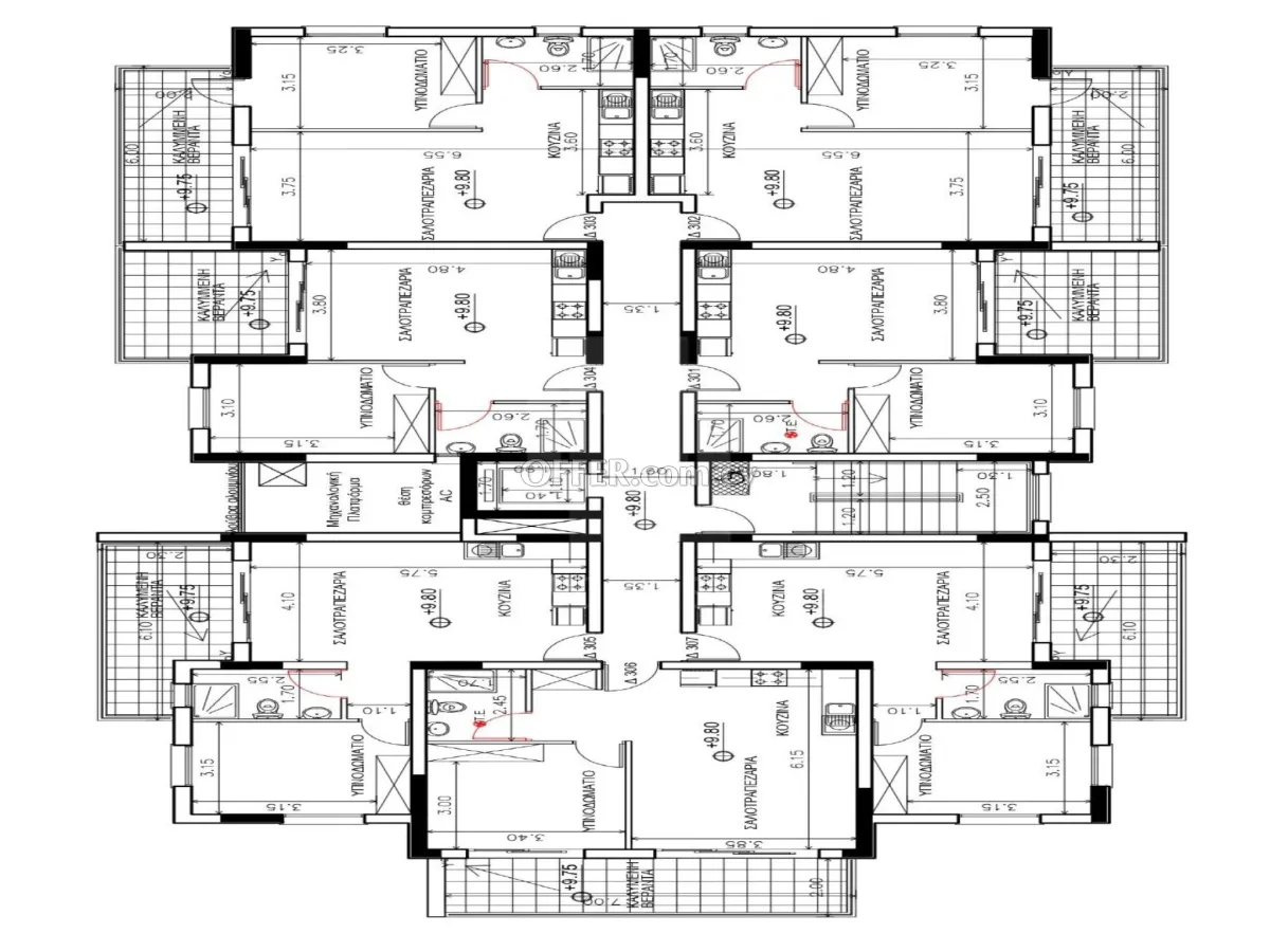 Brand new one bedroom apartment in Engomi Parrisinos near Sklavenitis - 2