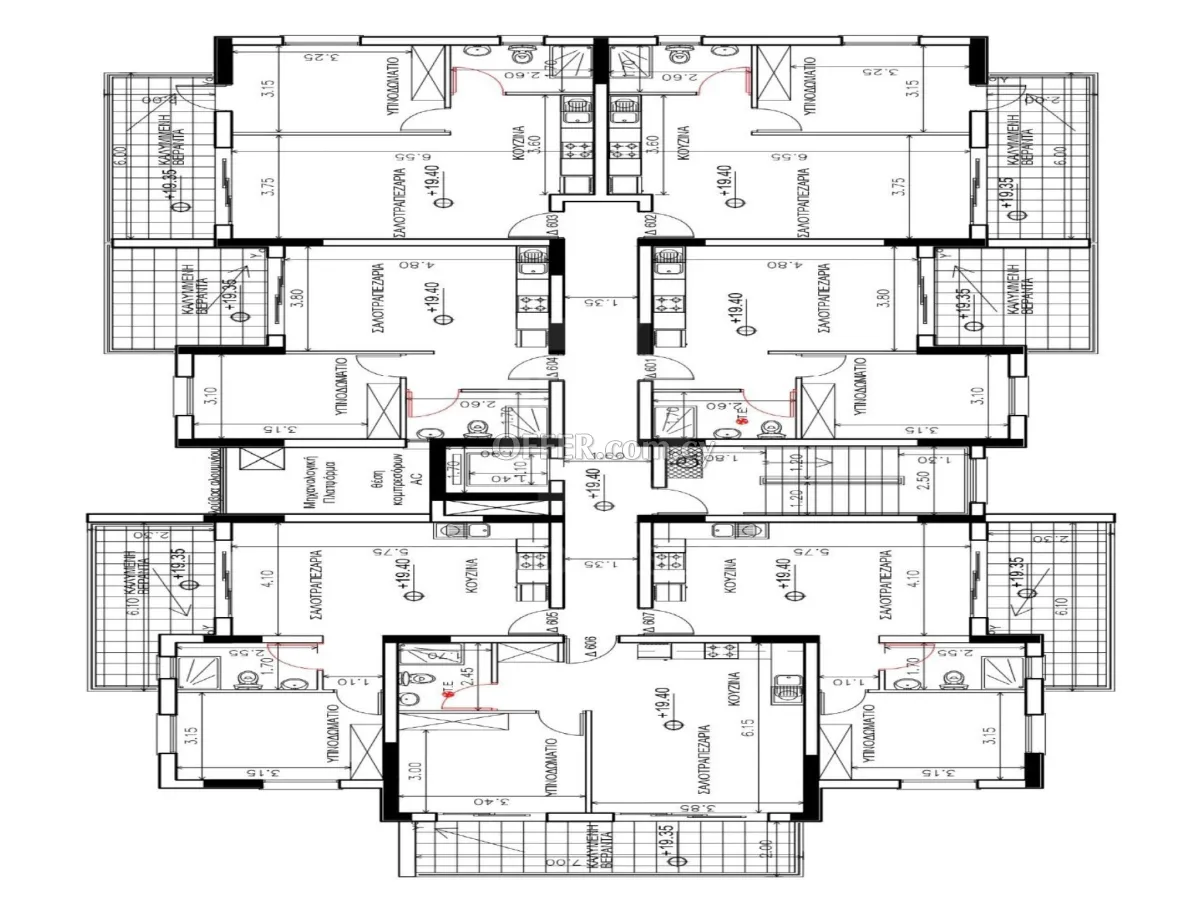 Brand new top floor one bedroom apartment in Engomi Parrisinos near Sklavenitis - 9