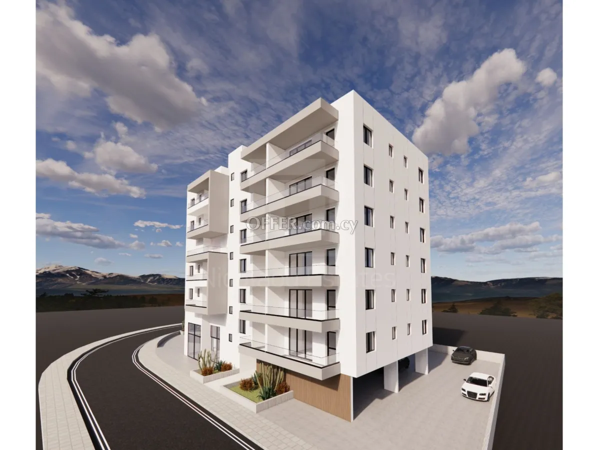 Brand new top floor one bedroom apartment in Engomi Parrisinos near Sklavenitis - 3