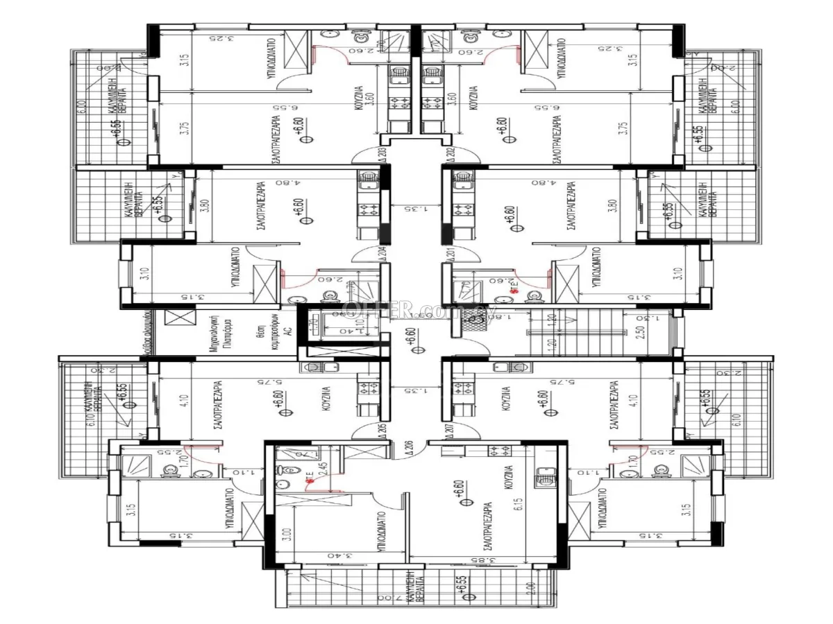 Brand new one bedroom apartment in Engomi Parrisinos near Sklavenitis - 3