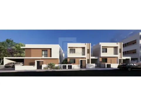 Brand New Modern Four Bedroom Houses with Garden for Sale in Latsia Nicosia - Main Photo