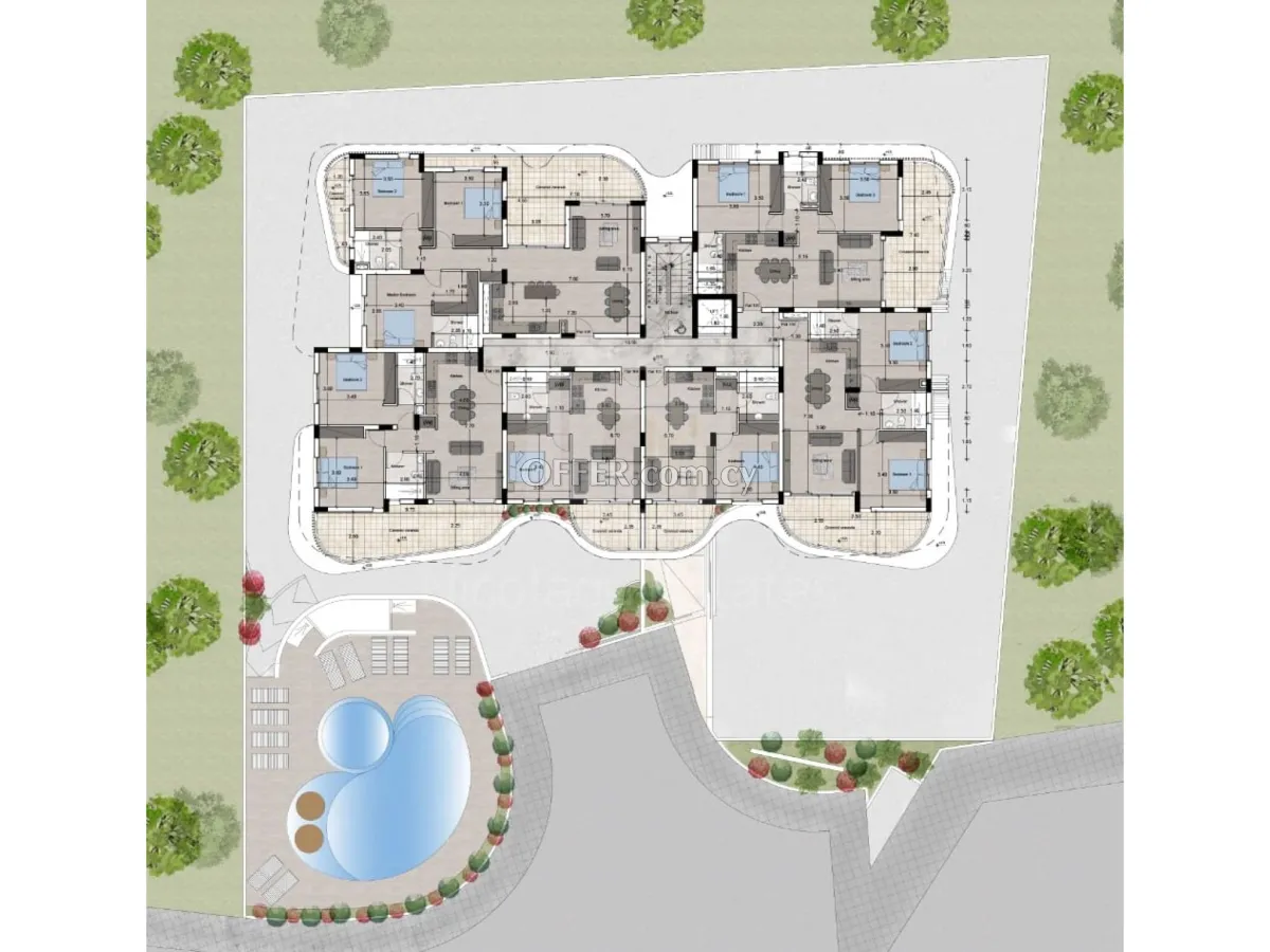 New two bedroom penthouse apartment in Aradippou area of Larnaca - 3