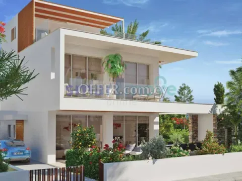 4 Bedroom Seaside Villa With Roof Garden For Sale Paphos - Main Photo