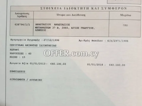Πωλείται αγροτεμάχιο 13.000 τ.μ. στον χωριό Κάτω Δρυς — Λάρνακα - 3