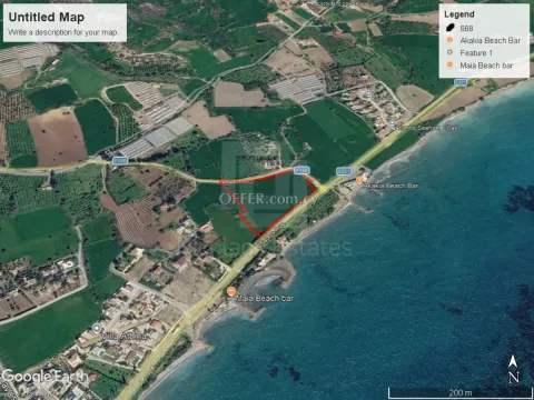 Huge land of 15500 m2 for sale in Agio Theodoro near the seafront - Main Photo