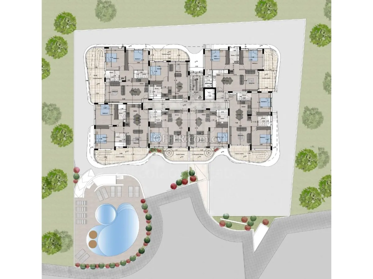 New three bedroom apartment in Aradippou area of Larnaca - 3