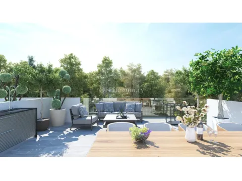 Brand new one bedroom penthouse apartment under construction in Kolossi - Main Photo