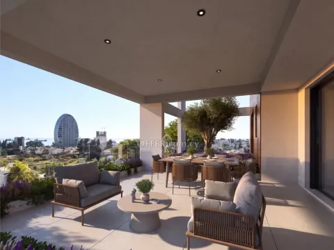 THREE BEDROOM TOP FLOOR APARTMENT WITH ROFF GARDEN  JUST 500 M FROM THE BEACH IN AGIOS ATHANASIOS= LIMASSOL - Main Photo