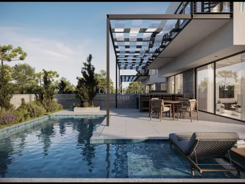 THREE BEDROOM VILLA WITH ROOF GARDEN & POOL 400 M FROM THE BEACH IN KISSONERGA - Main Photo