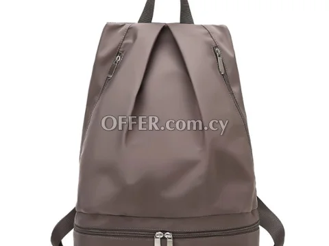 Oxford Cloth Travel Backpack | Khaki