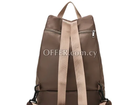 Oxford Cloth Travel Backpack | Khaki - 3