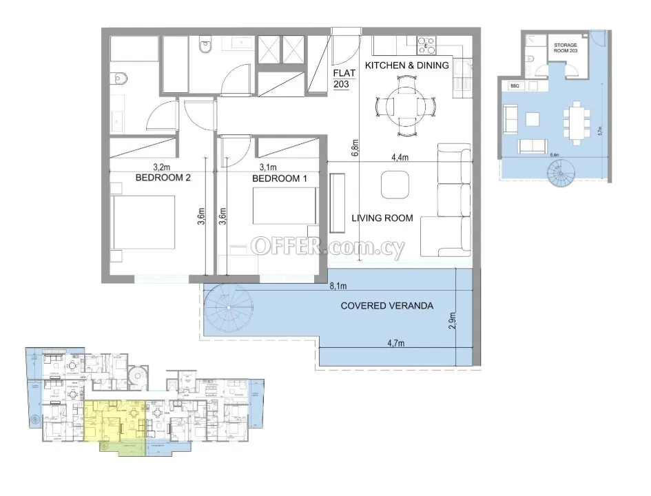 Apartment (Penthouse) in Aglantzia, Nicosia for Sale - 2