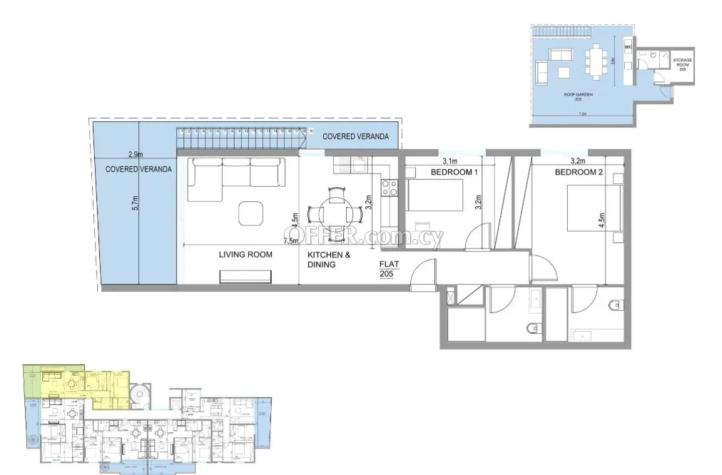 Apartment (Penthouse) in Aglantzia, Nicosia for Sale - 2