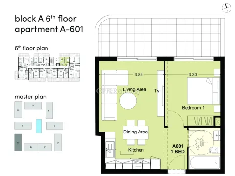 1 bed apartment in Livadhia Larnaka - 2