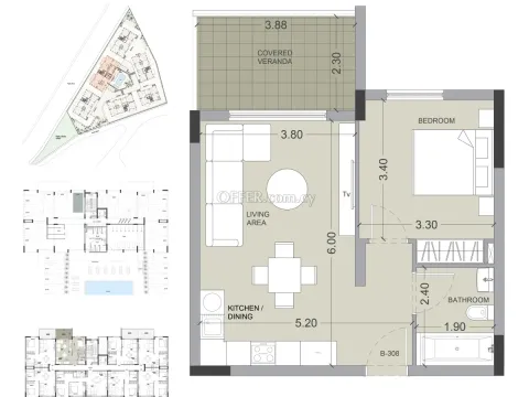 1 bed apartment in Asomatos Limassol - 6