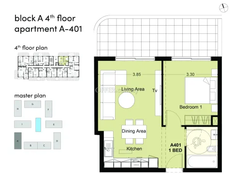 1 bed apartment in Livadhia Larnaka - 10