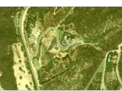 Large residential plot for sale in Tala Hills, Paphos with beautiful sea views - 2