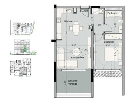 2 bed apartment in Potamos Germasogias Limassol - 3