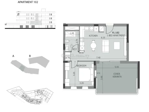 2 bed apartment in Potamos Germasogias Limassol - 2