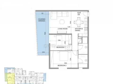 Apartment (Flat) in Aglantzia, Nicosia for Sale - 2