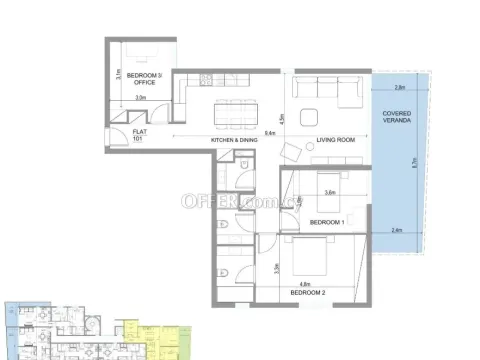 Apartment (Flat) in Aglantzia, Nicosia for Sale - 3