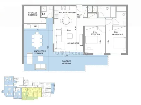 Apartment (Flat) in Aglantzia, Nicosia for Sale - 2