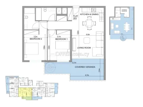 Apartment (Penthouse) in Aglantzia, Nicosia for Sale - 2